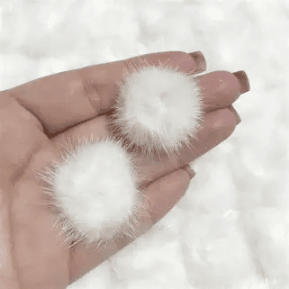 Pompom chato (par)