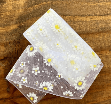 Fita organza margarida N9 (1 metro)