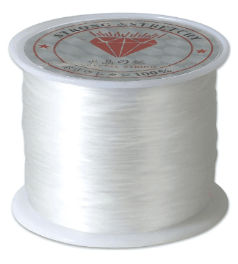 Fio de silicone transparente para bijuterias 100m