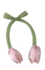 Aplique tulipa de cetim (unidade)