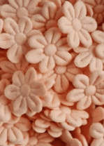 Aplique mini flor prensada- Pct com 10 unid