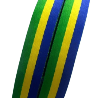 Fita estruturada acetinada listrada (1 metro)